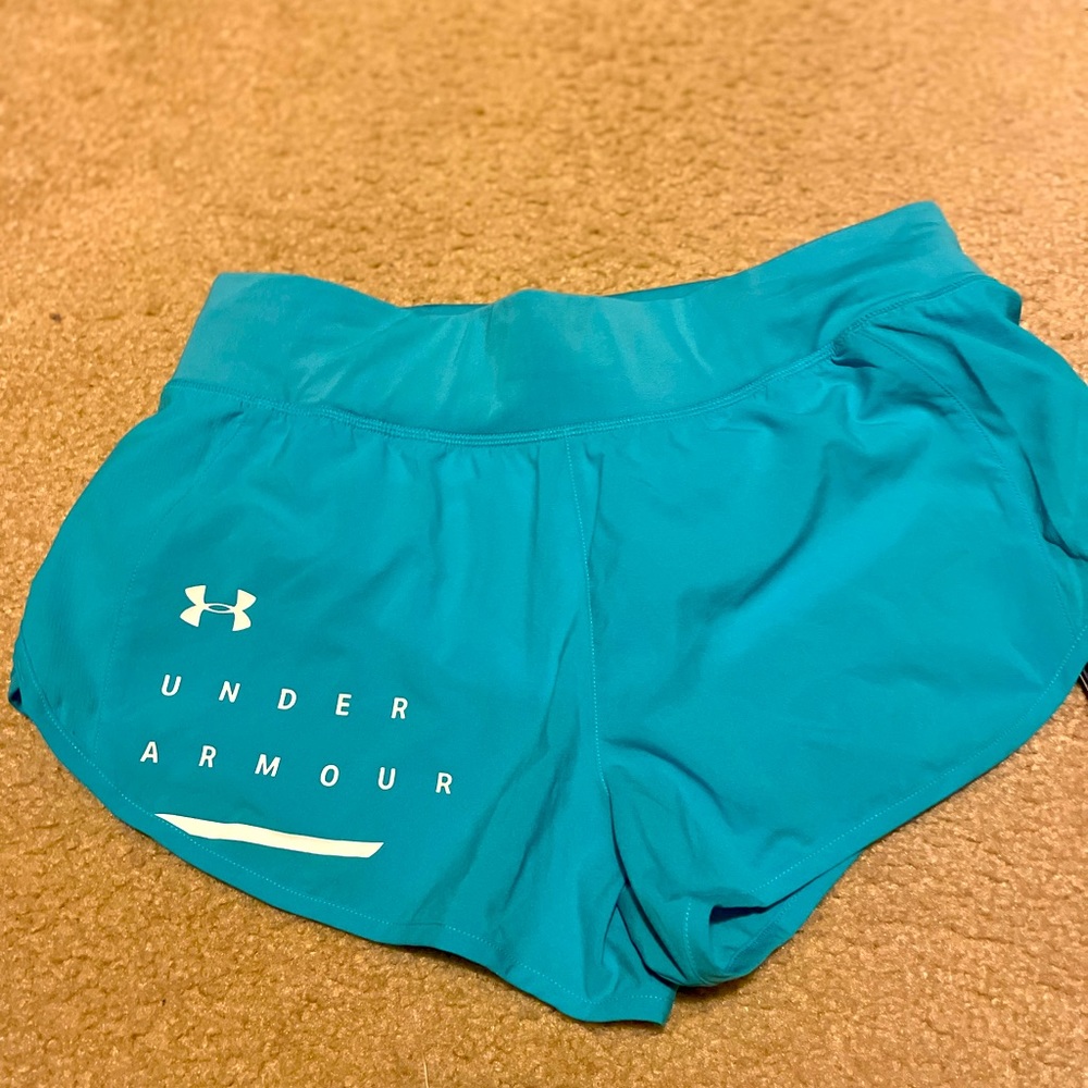 Under Armor Speedpocket running shorts with liner